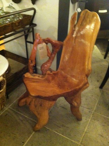 Solid Wood Carved Chair