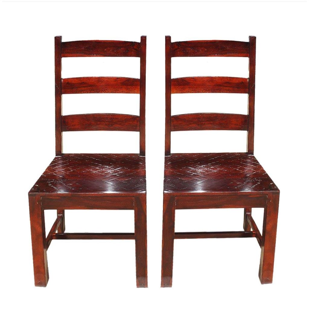 Solid Wood Ladder Back Chairs