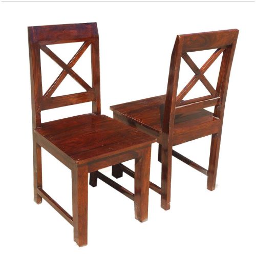 X Back Dining Chairs Solid Wood