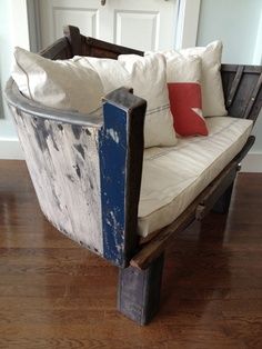 recycled boat furniture