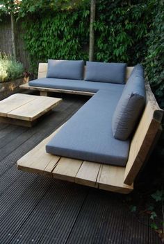 Outdoor sofa wood teak