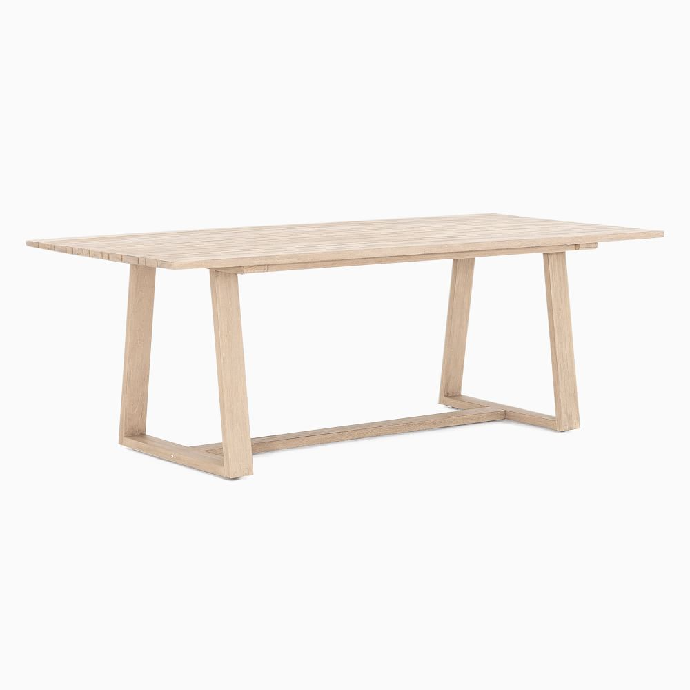 Outdoor dining table and bench teak wood