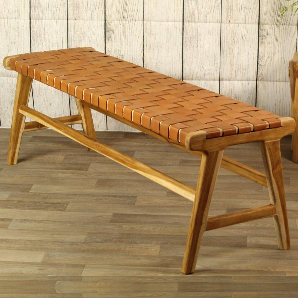 Teak wood dining bench