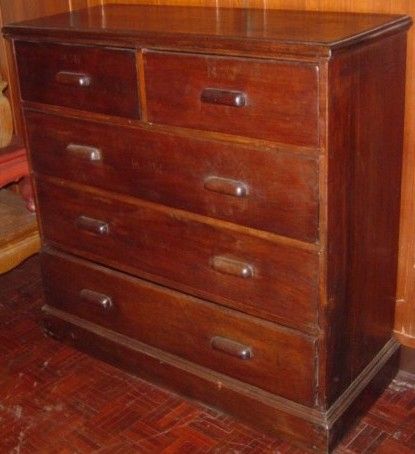 Teak wood chest of drawers