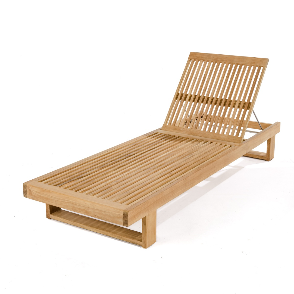 Chaise lounge teak wood